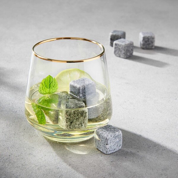 ON THE ROCKS Chladící kostky se sametovým sáčkem
