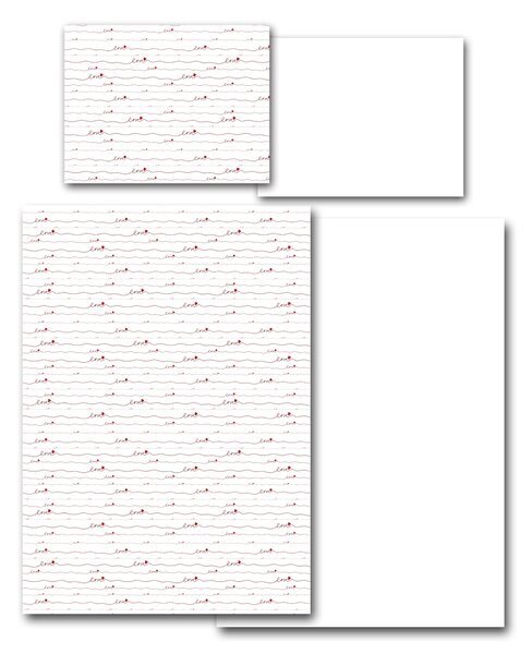 Povlečení Veba GEON tisk Love bílá Velikost: 140x200 cm + 70x90 cm