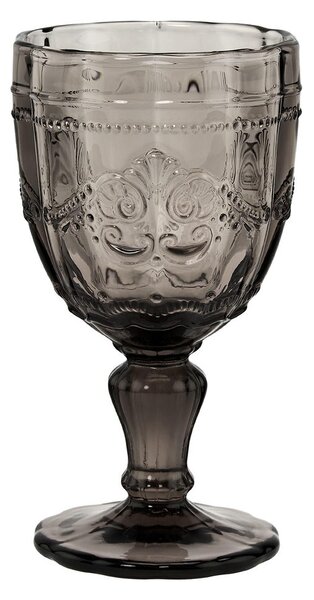 VICTORIAN Sklenice na stopce 230 ml - šedá