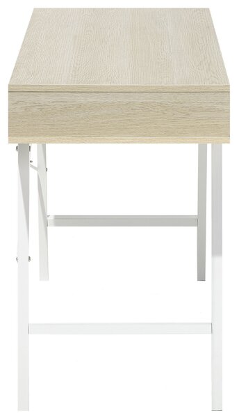 Pracovní stůl CLARITA 120 cm 48 cm se zásuvkami Světle hnědá
