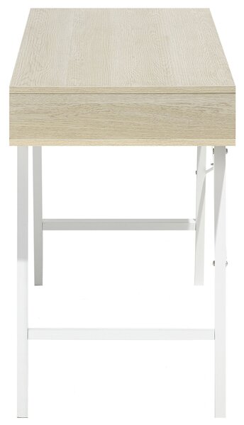 Pracovní stůl CLARITA 120 cm 48 cm se zásuvkami Světle hnědá