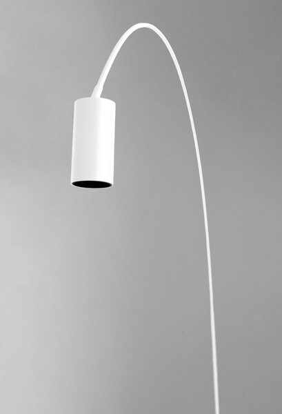 Nemo Fox, bílá designová stojací lampa, 15W LED 2700K stmívatelná, výška 225cm