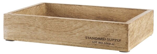 STANDARD SUPPLY Dřevěná bedýnka obdélníková 25 cm
