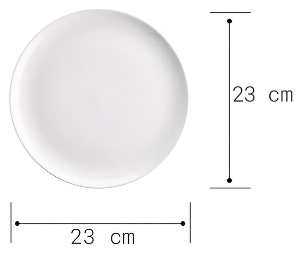 NATIVE Snídaňový talíř 23 cm - bílá
