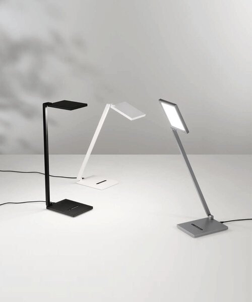 FAB 3811-30-101 Zermatt, stmívatelná černá stolní lampa, LED 10W, 3000/4000K, výška 45cm