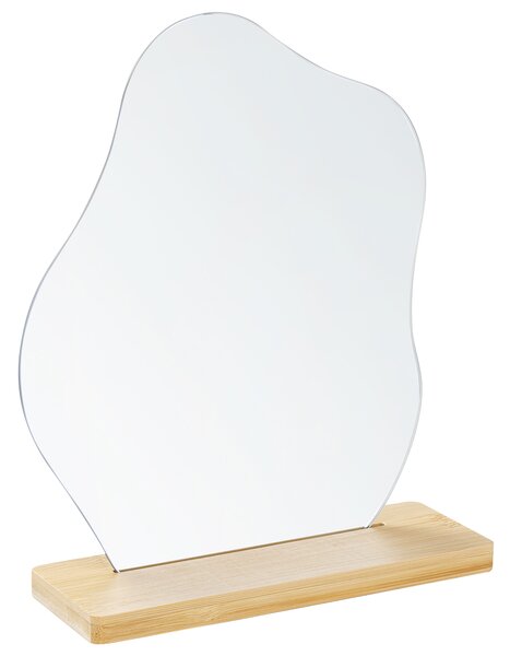 Stojací zrcadlo LOZERE 19 cm 22 cm Bambus Světle hnědá