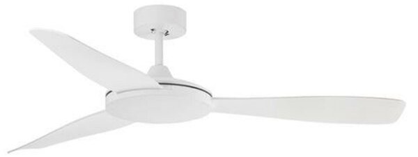NOVA LUCE stropní ventilátor BLAIRE tělo z hliníku matná bílá a sklo 3ABS bílé listy 9952360