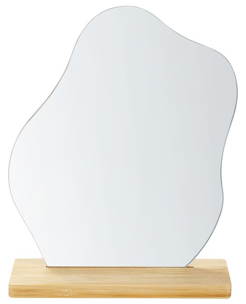 Stojací zrcadlo LOZERE 19 cm 22 cm Bambus Světle hnědá
