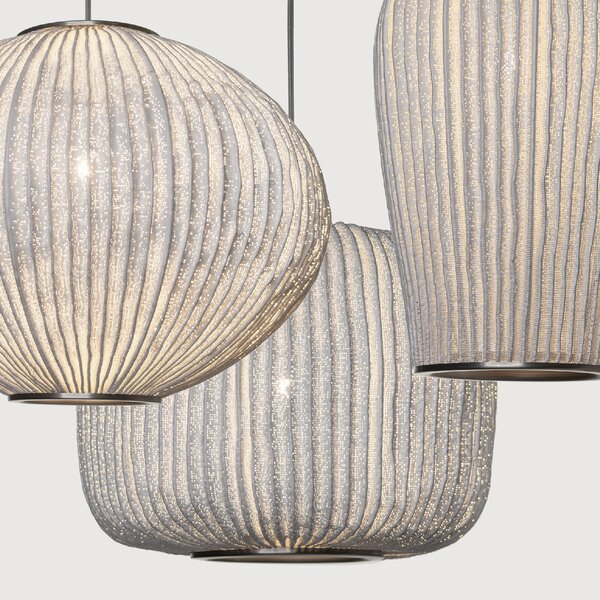 A-Emotional Light A-emotional Coral Compo Small, závěsné svítidlo, 3x12W LED E27, bílá, radiální rozeta Ø12cm