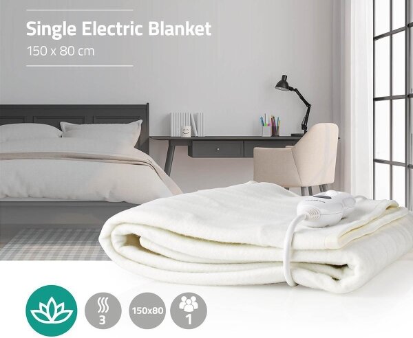 Nedis PEBL110CWT1 - Elektrická vyhřívací deka 60W/230V 150x80 cm