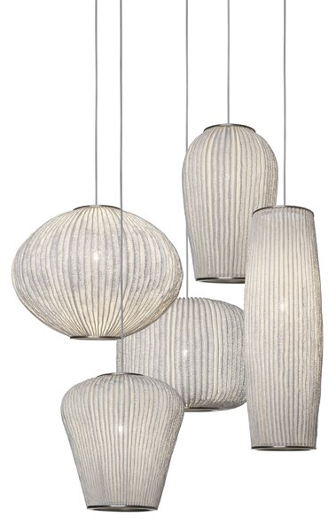 A-Emotional Light A-emotional Coral Compo Medium, závěsné svítidlo, 5x12W LED E27, bílá, radiální rozeta Ø12cm
