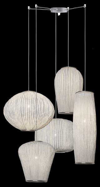 A-Emotional Light A-emotional Coral Compo Medium, závěsné svítidlo, 5x12W LED E27, bílá, radiální rozeta Ø12cm