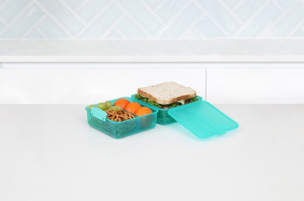 Sistema Dělený svačinový box Lunch Cube s 2 oddíly 1,4 l, mátová