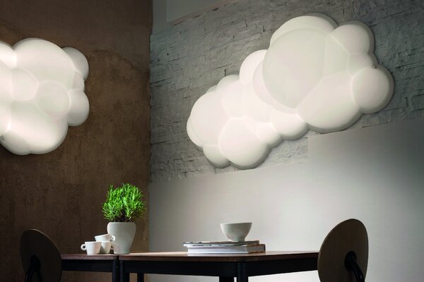 Nemo Nuvola H20, stropní/nástěnné svítidlo, 66W LED 2700K, 154x87x20cm