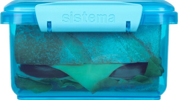 Sistema Dělený svačinový box Lunch Plus 1,2 l, modrá