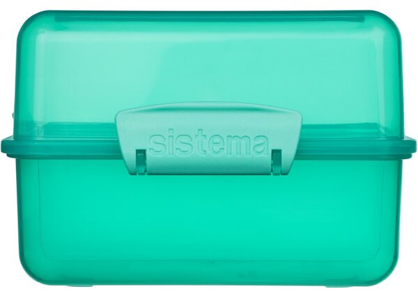 Sistema Dělený svačinový box Lunch Cube s 2 oddíly 1,4 l, mátová