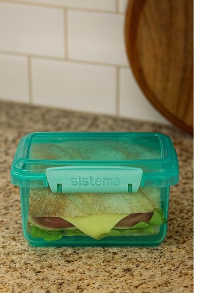Sistema Dělený svačinový box Lunch Plus 1,2 l, mátová