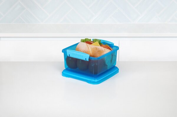 Sistema Dělený svačinový box Lunch Plus 1,2 l, modrá