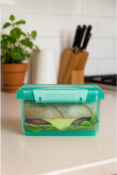 Sistema Dělený svačinový box Lunch Plus 1,2 l, mátová