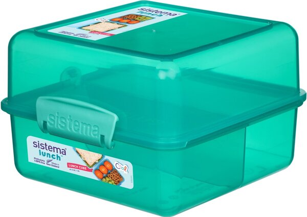Sistema Dělený svačinový box Lunch Cube s 2 oddíly 1,4 l, mátová
