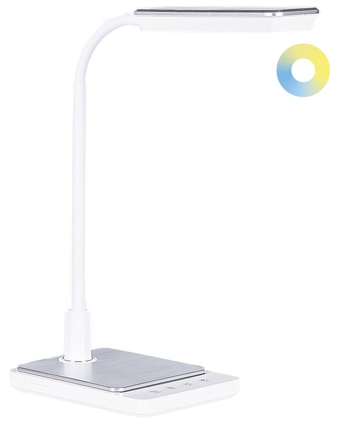 LED stolní lampa CENTAURUS se stmívačem Kov Bílá