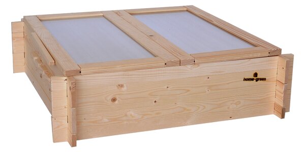 Home-green Dřevěné pařeniště s polykarbonátem