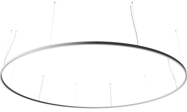 Ilti Zirkol Circle Downlight, bílé kruhové závěsné svítidlo, 226W LED 2700K DALI/PUSH, Ø500cm