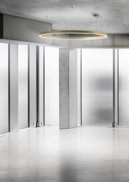 Ilti Zirkol Circle Downlight, bílé kruhové závěsné svítidlo, 226W LED 2700K DALI/PUSH, Ø500cm