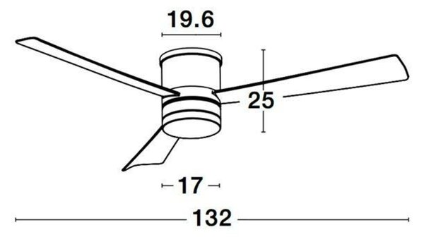 NOVA LUCE stropní ventilátor se světlem SILKY matná bílá ocel a sklo bílé dřevené listy 5 rychlostí 35W LED 18W 3000K 9953015