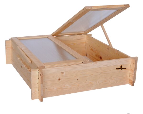 Home-green Dřevěné pařeniště s polykarbonátem