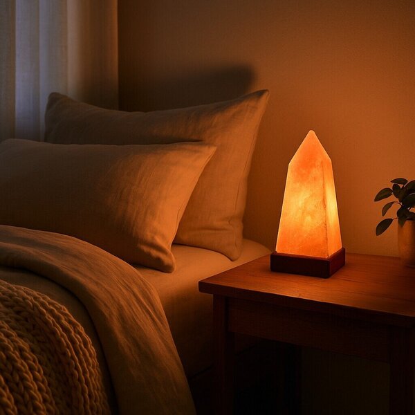 Oranžová solná lampa (výška 28 cm) Nepal – Premier Housewares
