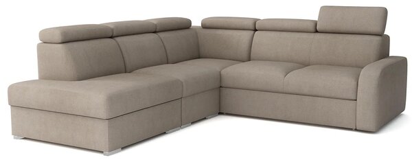 Sedací souprava OSLO L | 265x250 cm | rozkládací + 2x úložný prostor | polohovatelné záhlavníky | VÝBĚR TKANIN