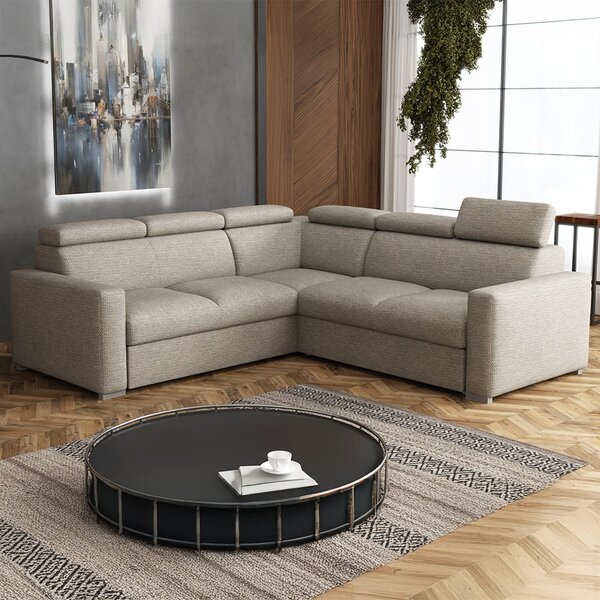 Sedací souprava PEDRO L | 250x250 cm | L | rozkládací + úložný prostor | polohovatelné záhlavníky | VÝBĚR TKANIN