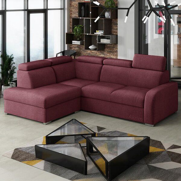 Sedací souprava OSLO L | 200x250 cm | rozkládací + úložný prostor | polohovatelné záhlavníky | VÝBĚR TKANIN