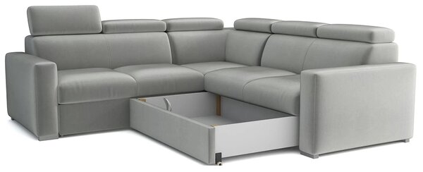 Sedací souprava PEDRO L | 250x250 cm | P | rozkládací + úložný prostor | polohovatelné záhlavníky | VÝBĚR TKANIN