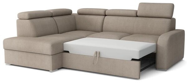 Sedací souprava OSLO L | 200x250 cm | rozkládací + úložný prostor | polohovatelné záhlavníky | VÝBĚR TKANIN