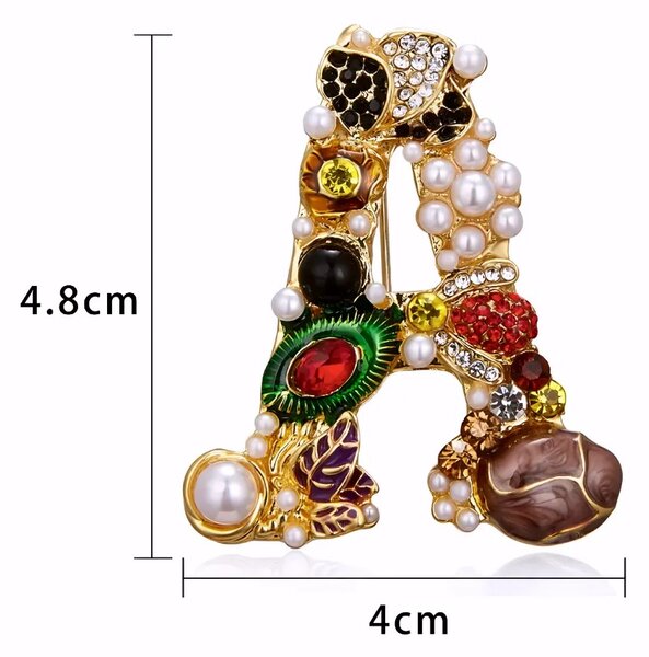 Gaira® Brož Art Písmeno 3003, Písmeno S