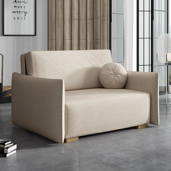 Pohovka VIVA II GLOW | 130 cm | rozkládací + úložný prostor | VÝBĚR TKANIN