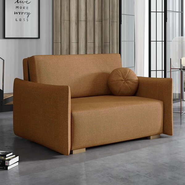Pohovka VIVA II GLOW | 130 cm | rozkládací + úložný prostor | VÝBĚR TKANIN