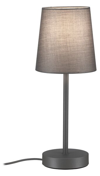 Paulmann 80104 Stellan, stolní lampička z kovu a šedé látky, 1x20W LED E27, výška 40cm