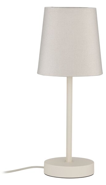 Paulmann 80102 Stellan, stolní lampička z kovu a krémové látky, 1x20W LED E27, výška 40cm