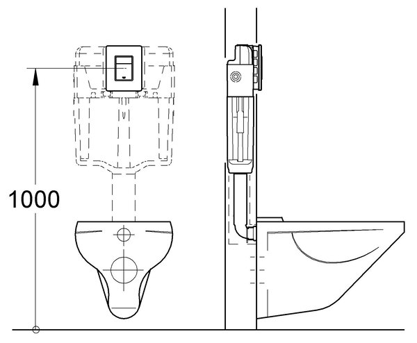 Grohe Skate splachovací tlačítko pro WC lesklý chrom 38732000