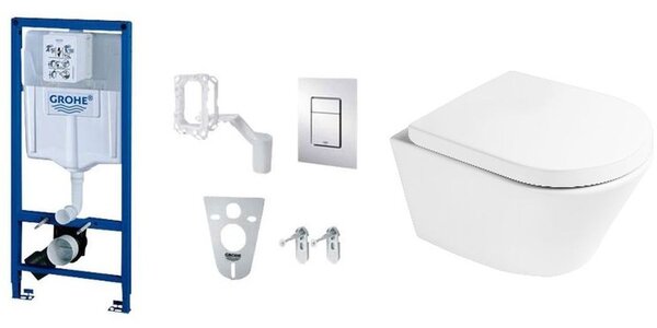 Sada podomítkový WC modul Grohe Rapid SL 38827000, záchodová mísa Oltens Jog 42001000, 45101000