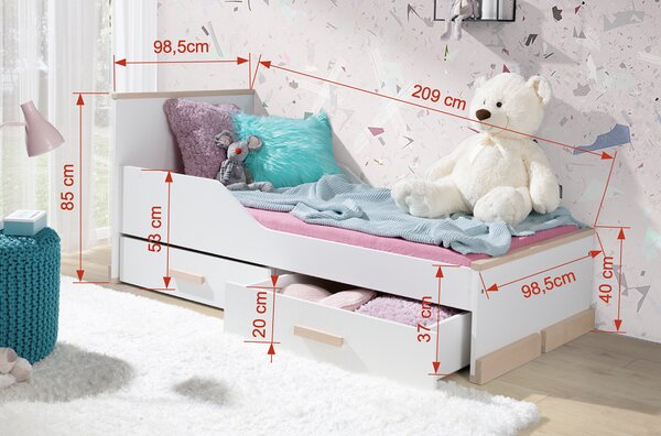 Meblobed Postel pro mládež Rosa Velikost spací plochy: 200x90