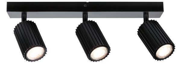 Paulmann 94921 Lirena, černá stropní svítidlo s 3 reflektory, 3xGU10, délka 39cm