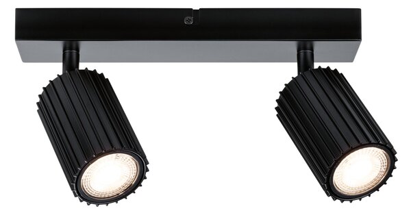 Paulmann 94920 Lirena, černá stropní svítidlo s 2 reflektory, 2xGU10, délka 26cm