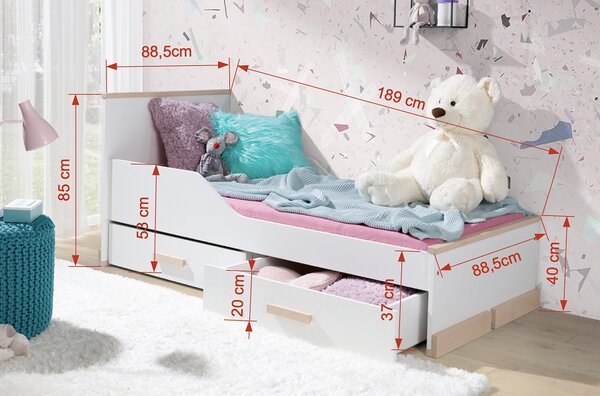 Meblobed Postel pro mládež Rosa Velikost spací plochy: 200x90