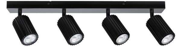 Paulmann 94922 Lirena, černá stropní svítidlo s 4 reflektory, 3xGU10, délka 53cm