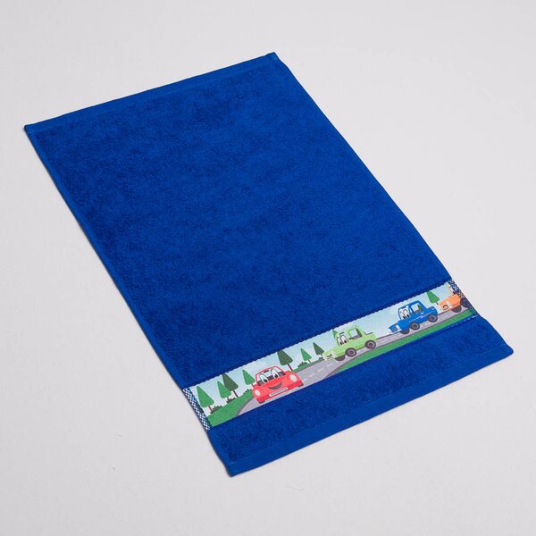 Dětský ručník Veba RUJANA Auta tisk tmavá modrá Velikost: 30x50 cm