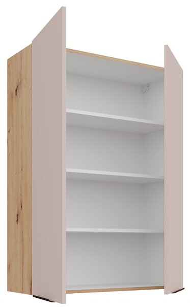 SOLEA k | horní kuchyňská skříňka 80 G-108 2F policová | 80 cm | EXTRA VYSOKÁ | artisan/kašmír | VÝBĚR ÚCHYTŮ